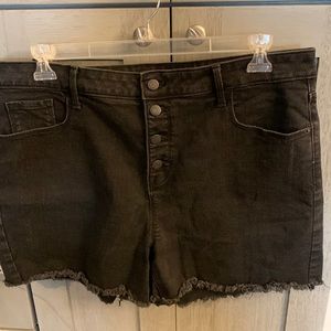Old Navy high rise secret slim pocket black Shorts